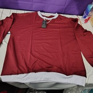 Red and White LS Shirt